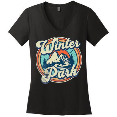 Winter Park Colorado Women's V-Neck T-Shirt