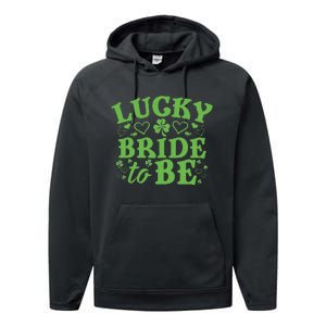 WoSt. Patrick's Day Green Shamrock Heart Wedding Gift Performance Fleece Hoodie