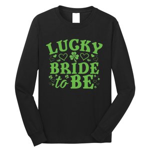 WoSt. Patrick's Day Green Shamrock Heart Wedding Gift Long Sleeve Shirt