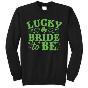 WoSt. Patrick's Day Green Shamrock Heart Wedding Gift Tall Sweatshirt