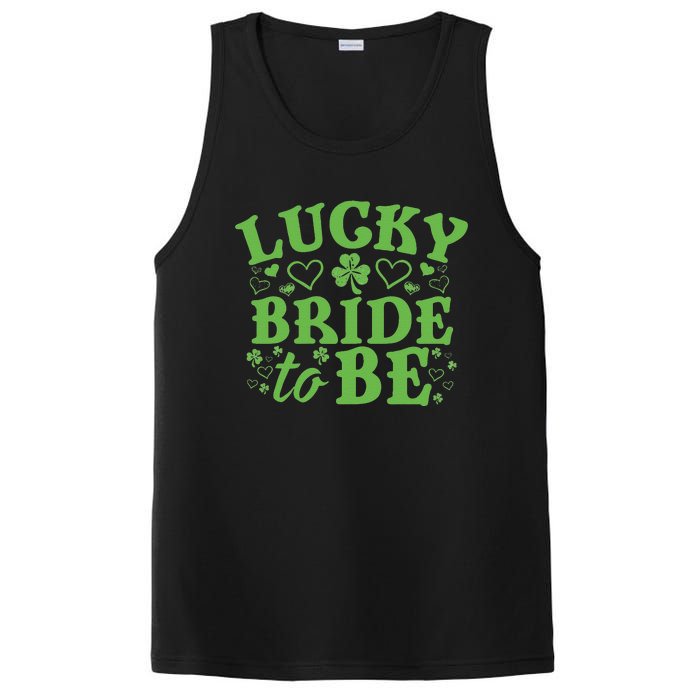 WoSt. Patrick's Day Green Shamrock Heart Wedding Gift PosiCharge Competitor Tank