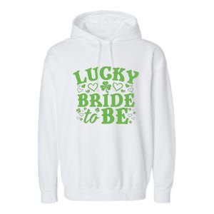 WoSt. Patrick's Day Green Shamrock Heart Wedding Gift Garment-Dyed Fleece Hoodie