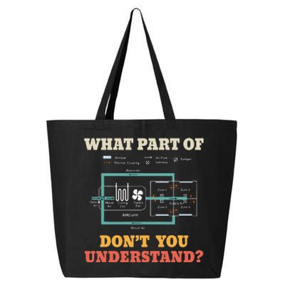 What Part Dont You Understand Funny HVAC Installer 25L Jumbo Tote