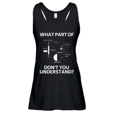 What Part Dont You Understand Funny HVAC Tech Technician Ladies Essential Flowy Tank