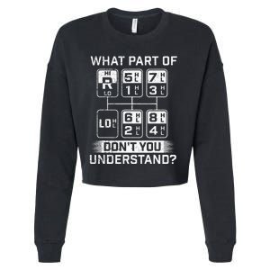 What Part DonT You Understand Trucker Semi Truck Driver Cropped Pullover Crew