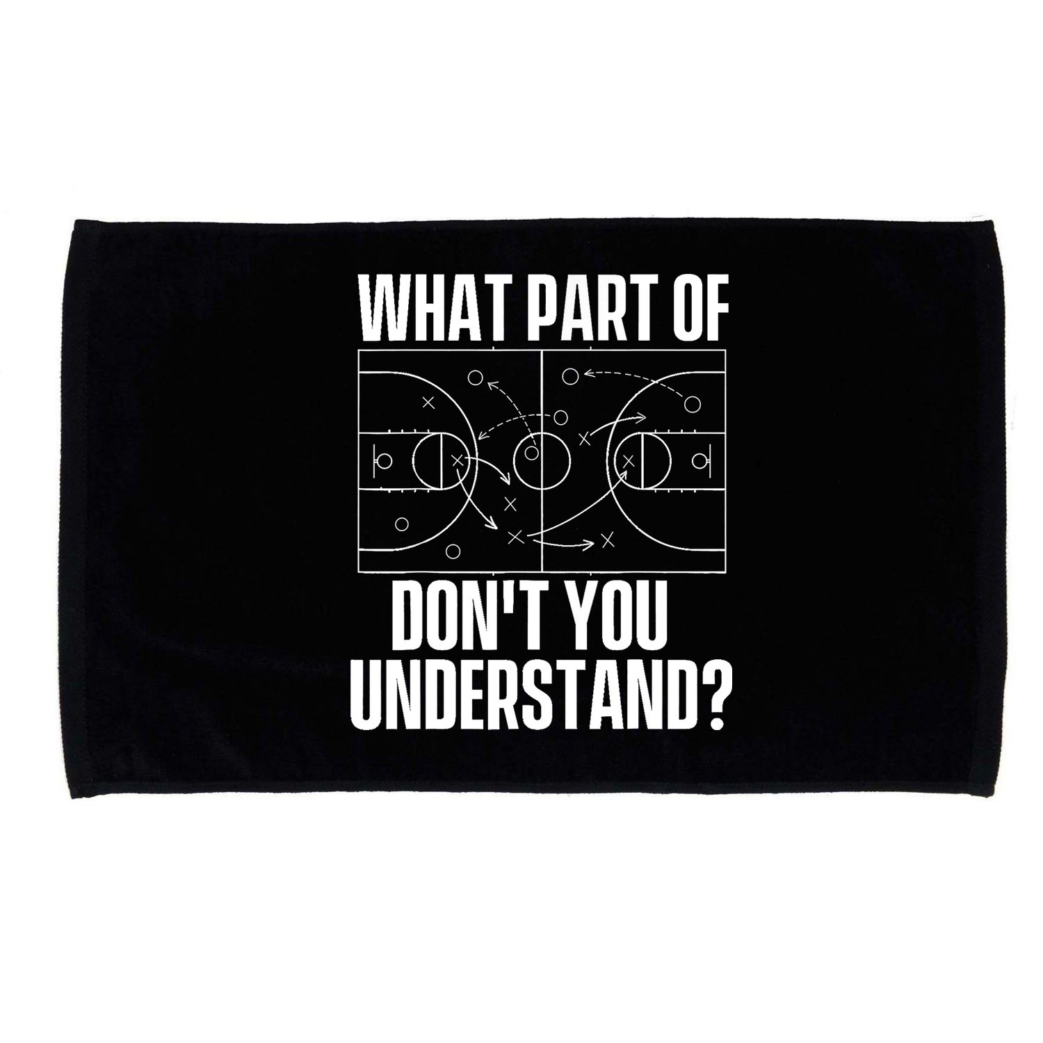 What Part Don't You Understand - Basketball Coach Microfiber Hand Towel