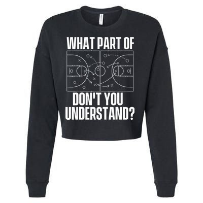 What Part Don't You Understand - Basketball Coach Cropped Pullover Crew