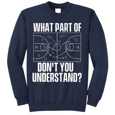 What Part Don't You Understand - Basketball Coach Sweatshirt