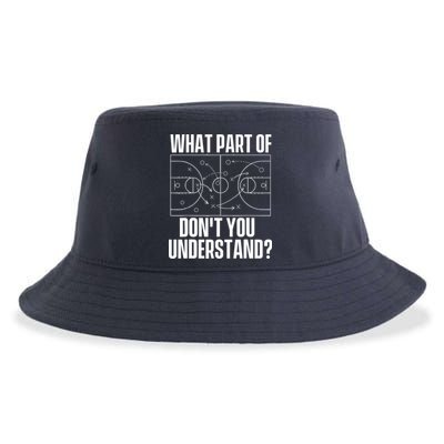 What Part Don't You Understand - Basketball Coach Sustainable Bucket Hat
