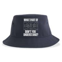 What Part Don't You Understand - Basketball Coach Sustainable Bucket Hat