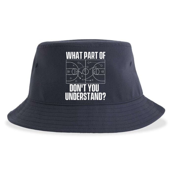 What Part Don't You Understand - Basketball Coach Sustainable Bucket Hat