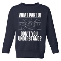 What Part Don't You Understand - Basketball Coach Toddler Sweatshirt