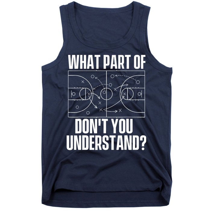 What Part Don't You Understand - Basketball Coach Tank Top