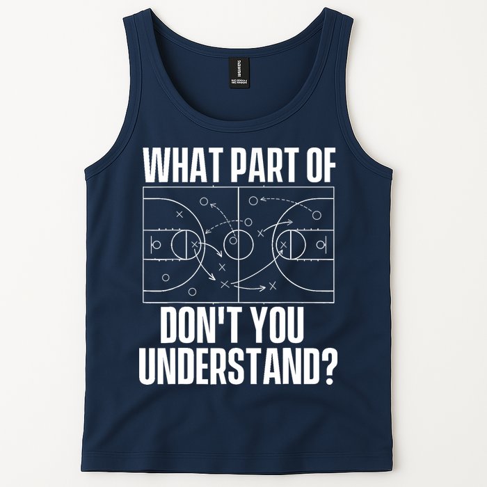 What Part Don't You Understand - Basketball Coach Tank Top