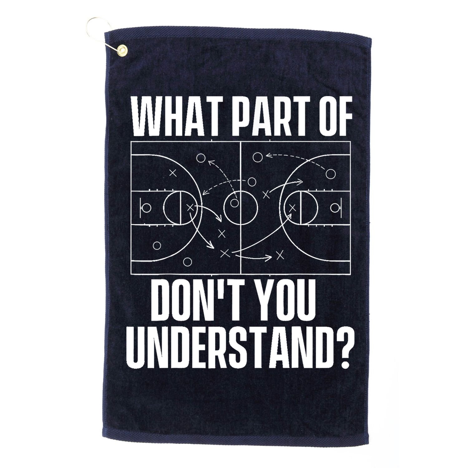 What Part Don't You Understand - Basketball Coach Golf Towel