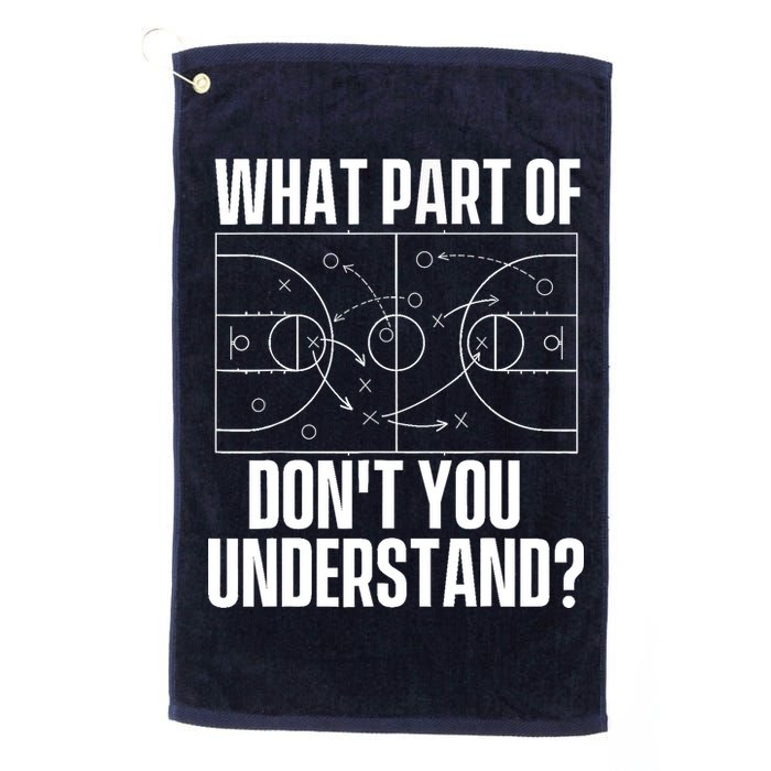 What Part Don't You Understand - Basketball Coach Golf Towel
