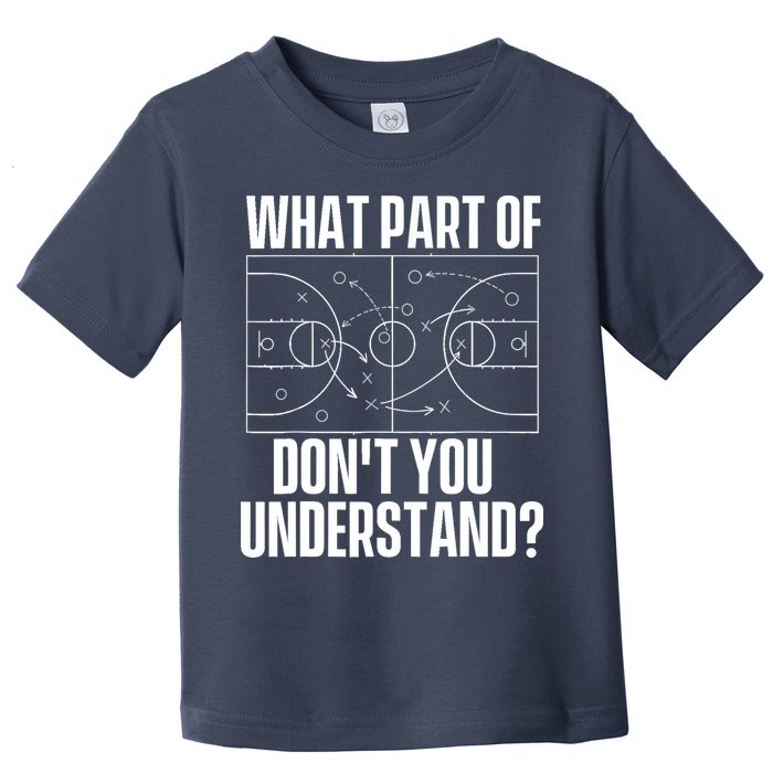 What Part Don't You Understand - Basketball Coach Toddler T-Shirt