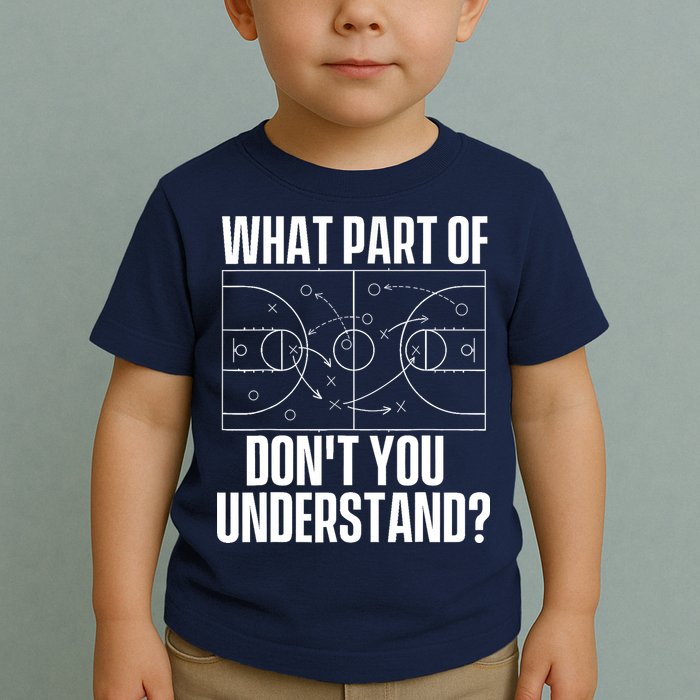 What Part Don't You Understand - Basketball Coach Toddler T-Shirt