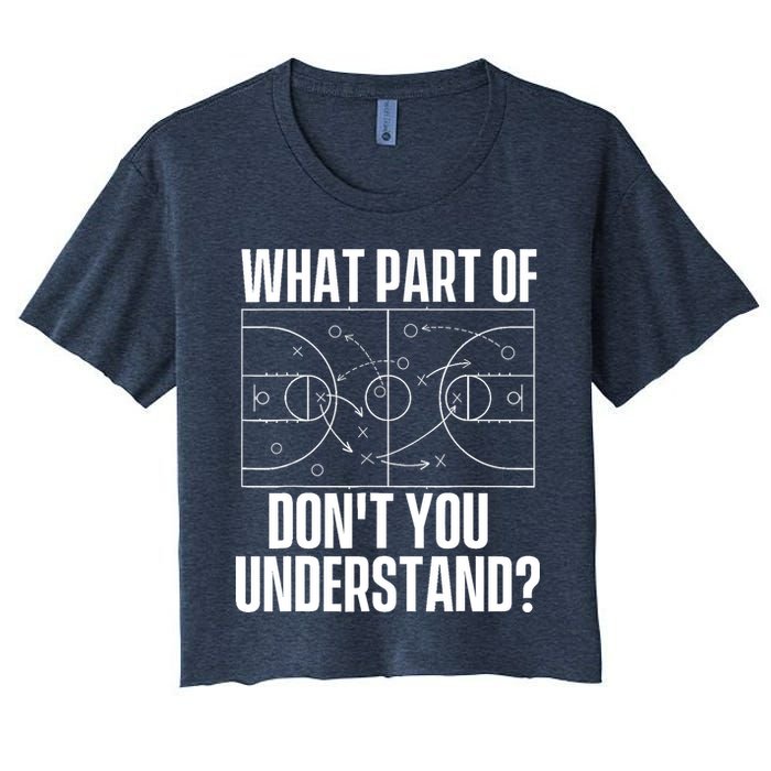 What Part Don't You Understand - Basketball Coach Crop Top