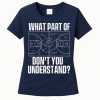 What Part Don't You Understand - Basketball Coach Womens T-Shirt