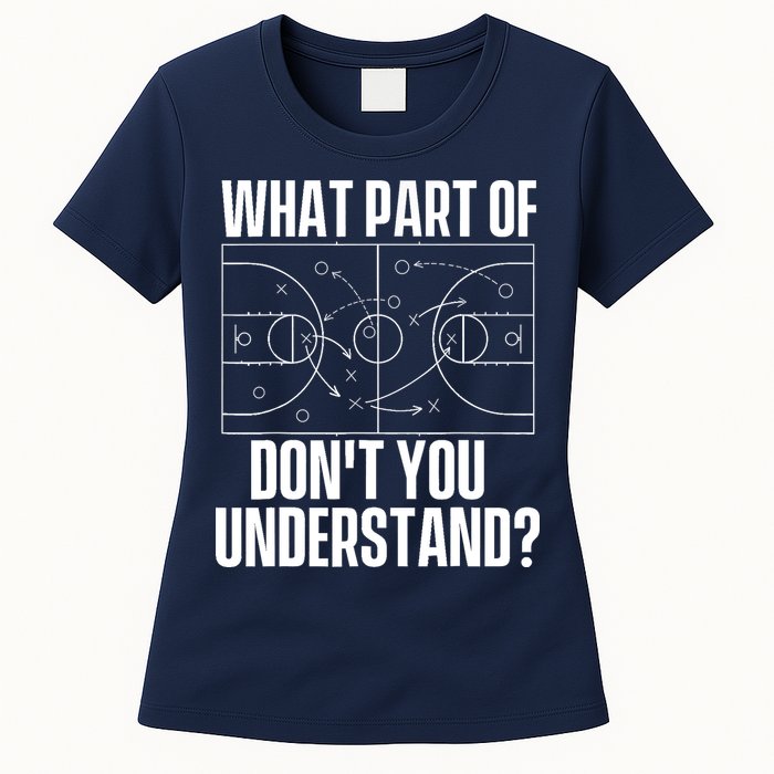 What Part Don't You Understand - Basketball Coach Womens T-Shirt