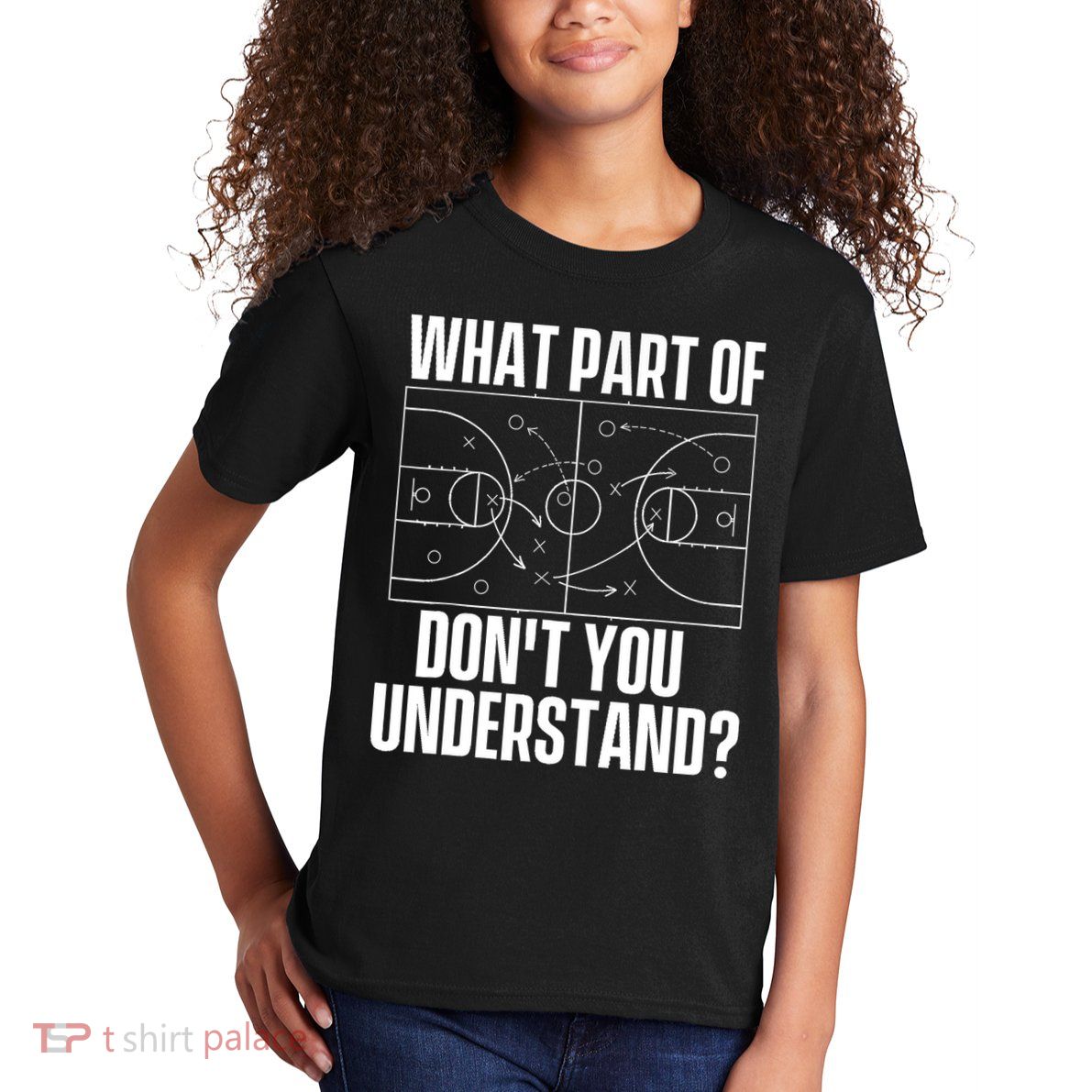 What Part Don't You Understand - Basketball Coach Kids T-Shirt