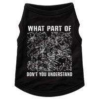 What Part Don't You Understand Funny Engineer Mathematician Meaningful Gift Doggie Tank