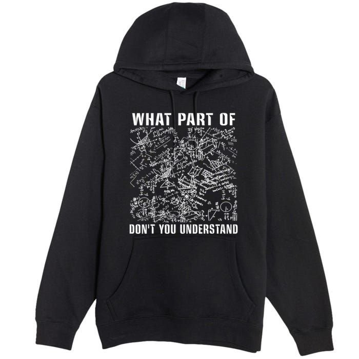 What Part Don't You Understand Funny Engineer Mathematician Meaningful Gift Premium Pullover Hoodie