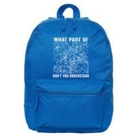 What Part Don't You Understand Funny Engineer Mathematician Meaningful Gift 16 in Basic Backpack