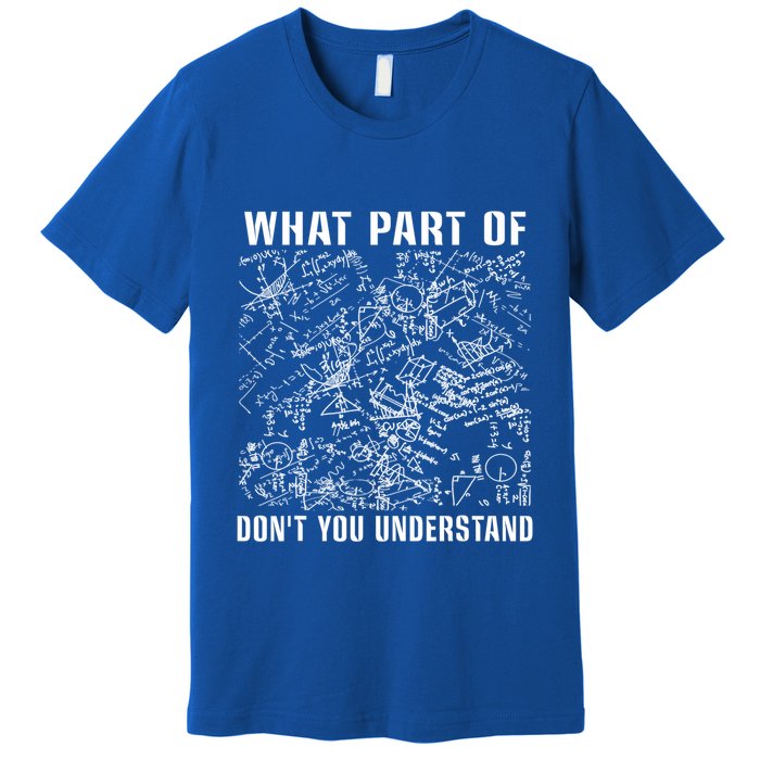 What Part Don't You Understand Funny Engineer Mathematician Meaningful Gift Premium T-Shirt