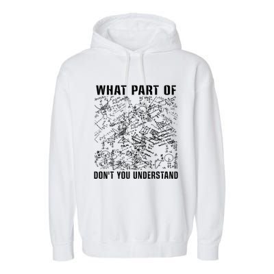 What Part Don't You Understand Funny Engineer Mathematician Meaningful Gift Garment-Dyed Fleece Hoodie