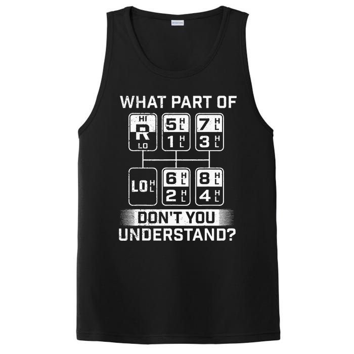 What Part Don't You Understand Trucker Semi Truck Driver PosiCharge Competitor Tank