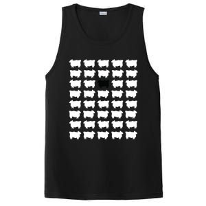 Womens Princess Diana Black Sheepp PosiCharge Competitor Tank