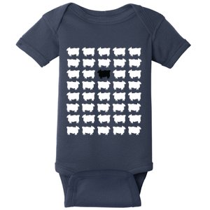 Womens Princess Diana Black Sheepp Baby Bodysuit