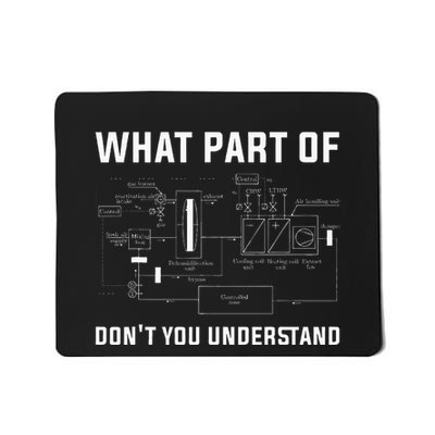What Part DonT You Understand Ac Tech Funny Hvac Technician Mousepad