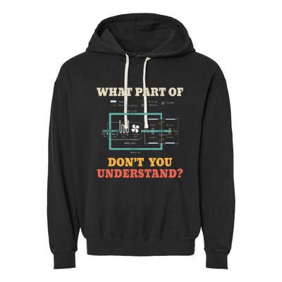 What Part Dont You Understand Funny HVAC Installer Garment-Dyed Fleece Hoodie