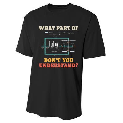 What Part Dont You Understand Funny HVAC Installer Performance Sprint T-Shirt