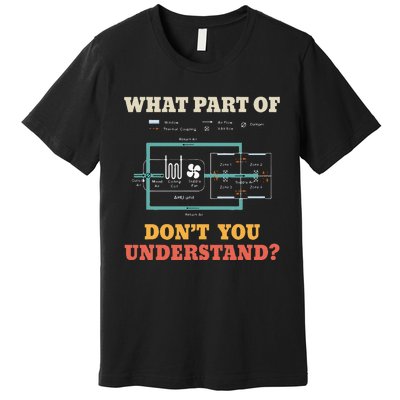 What Part Dont You Understand Funny HVAC Installer Premium T-Shirt