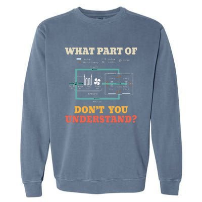 What Part Dont You Understand Funny HVAC Installer Garment-Dyed Sweatshirt