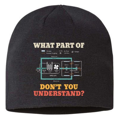 What Part Dont You Understand Funny HVAC Installer Sustainable Beanie