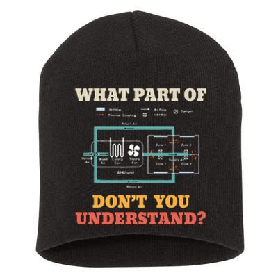 What Part Dont You Understand Funny HVAC Installer Short Acrylic Beanie