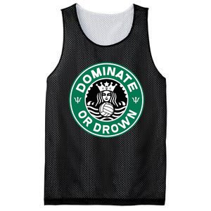 Water Polo Dominate Or Drown Cute Funny Parody Water Sport Mesh Reversible Basketball Jersey Tank