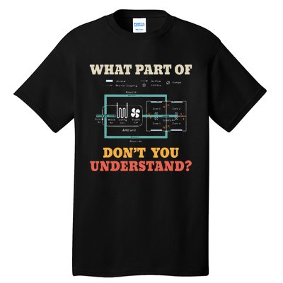 What Part Dont You Understand Funny Hvac Installer Tall T-Shirt