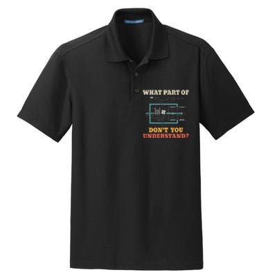 What Part Dont You Understand Funny Hvac Installer Dry Zone Grid Polo