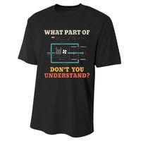 What Part Dont You Understand Funny Hvac Installer Performance Sprint T-Shirt