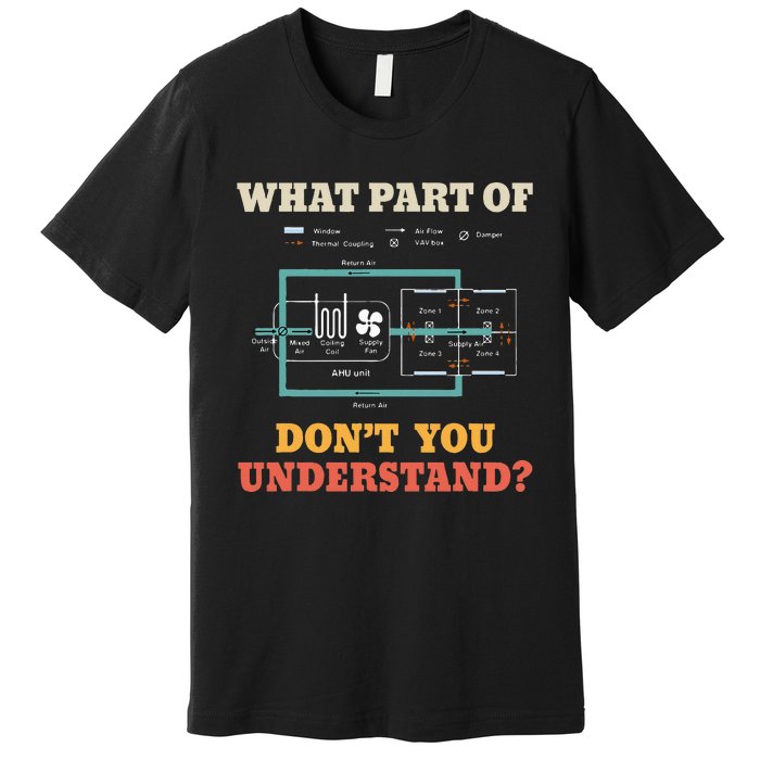 What Part Dont You Understand Funny Hvac Installer Premium T-Shirt