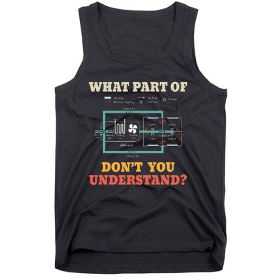 What Part Dont You Understand Funny Hvac Installer Tank Top