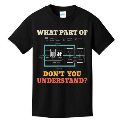 What Part Dont You Understand Funny Hvac Installer Kids T-Shirt