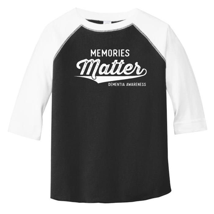 Wear Purple Dementia Awareness Gifts Memories Matter Toddler Fine Jersey T-Shirt