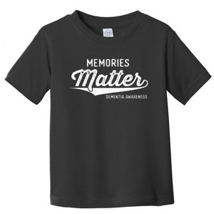 Wear Purple Dementia Awareness Gifts Memories Matter Toddler T-Shirt